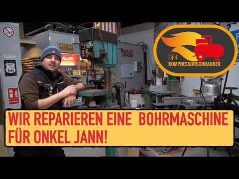 Wir reparieren eine Bohrmaschine für  Onkel Jann! #Sohrmaschine #Standbohrmaschine