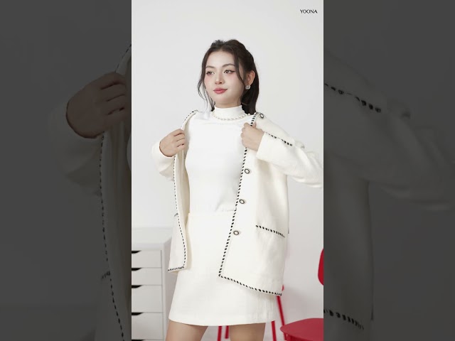 ND13A595- Sét bộ dạ tweed