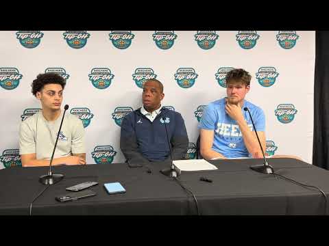Hubert Davis, Henri Veesaar, & Kyan Evans Post-St. Bonaventure Presser | UNC Basketball  