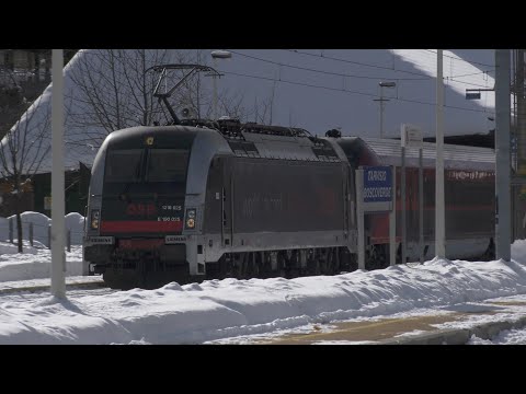 2018-02-15 Inverno a Tarvisio Boscoverde 5/8 - Arrivi, partenze e manovre nello scalo friulano