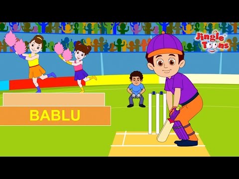 Bablu in T-20 Cricket | Hindi Rhymes | Animated Songs & Rhymes by Jingle Toons