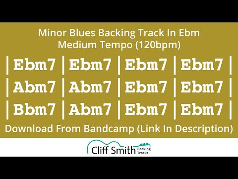 Ebm - Medium Tempo Minor Blues Backing Track (120bpm)