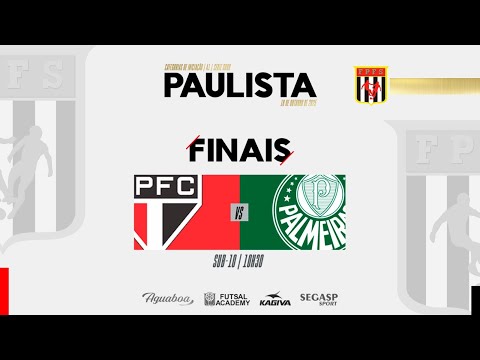 SUB 10 PAULISTA DE FUTSAL 2025 | FINAIS | AO VIVO -  A1 - OURO | SÃO PAULO F.C. X S.E. PALMEIRAS