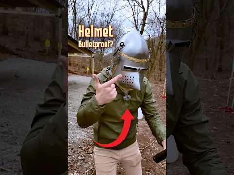 MEDIEVAL Pig Face Helmet BULLETPROOF? *Test*