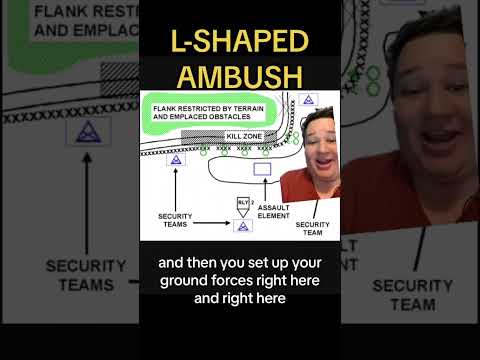 L SHAPED AMBUSH educational purposes only #history #military