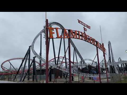 New 10 Inversion Rollercoaster at Flamingo Land Resort Repaint Completed ready for Summer 22 Opening