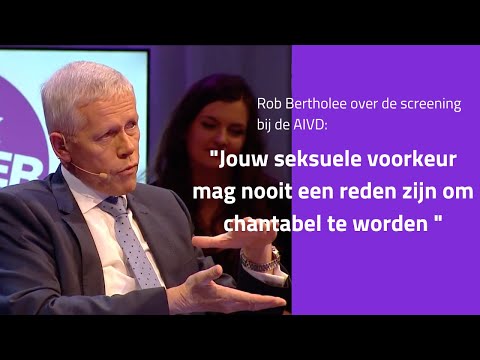 Oud Hoofd AIVD Rob Bertolee over chantabel zijn