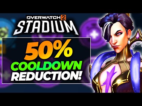 50% MAX Cooldown Reduction Build on Moira... 3 Second Fades!!!  (Overwatch 2 Stadium)