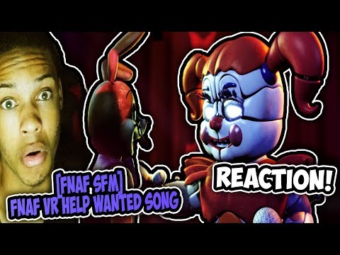 FNAF VR Help Wanted Song by JT Music [SFM] REACTION || STRANGELY WHOLESOME..
