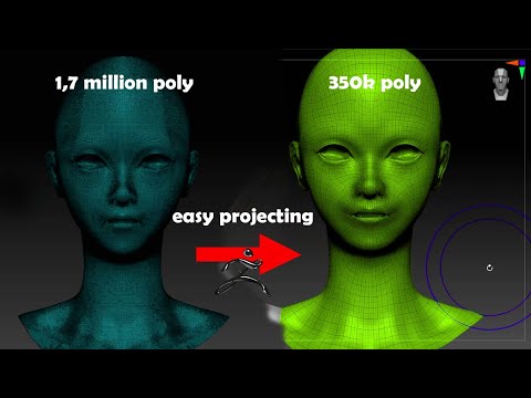 How to use PROJECTion in ZBrush