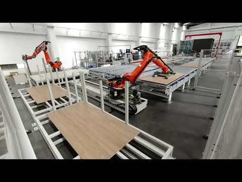 Automated Assembly Wall Panel Production Line for Modular Construction — Robotic Locking Screws