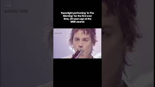 On this very day, 20 years ago we first  performed ‘In The Morning’ at the NME awards #razorlight