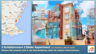 preview picture of video '3 Schlafzimmern 2 Bäder Appartment zu verkaufen in Los Alcazares, Murcia, Spain'
