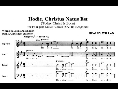 Willan, Healey (1880 - 1968) Hodie Christus Natus Est (1935)
