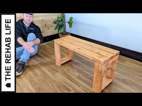 Make a $10 Bench using only two 2x4s! - Easy DIY Project