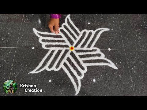 Aavani madham Special Padi Kolam | 5*3 Beautiful Rangoli Design|  Padi Kolam Muggulu | Easy Rangoli