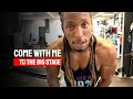 Vegan Bodybuilder on stage at Mr. Olympia....