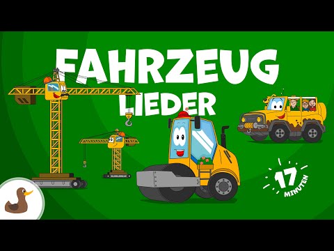 🚆 Fahrzeuglieder-Mix 2: Walze, Kran, Zug, Boot, Jeep | Bagger Mats & Freunde | Sing Kinderlieder