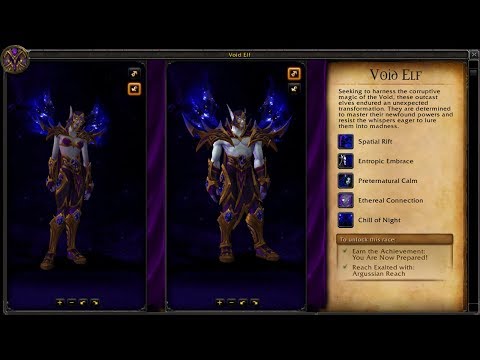 World of Warcraft Allied Races: Void Elf Quest Line
