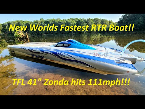 NEW Worlds Fastest RTR Boat @ 111mph (TFL 41" Zonda from Banggood.com)