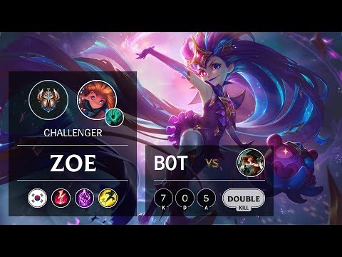 Zoe Bot vs Miss Fortune - KR Challenger Patch 9.24