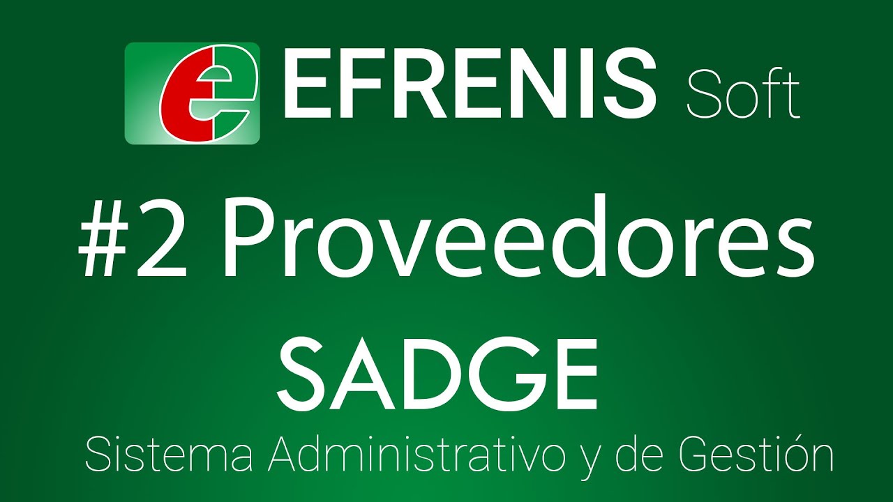 Como crear, editar y eliminar un proveedor