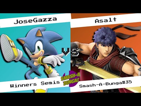 Smash-a-Bunga#35 JoseGazza(Sonic) Vs Asalt(Ike) Winners Semis Ultimate Singles