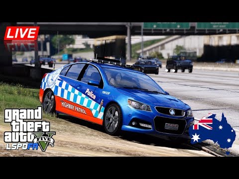 GTA 5 - LSPDFR Australia - NSW Highway Patrol VF Commodore (Play GTA as a cop mod for PC) #OZGTA