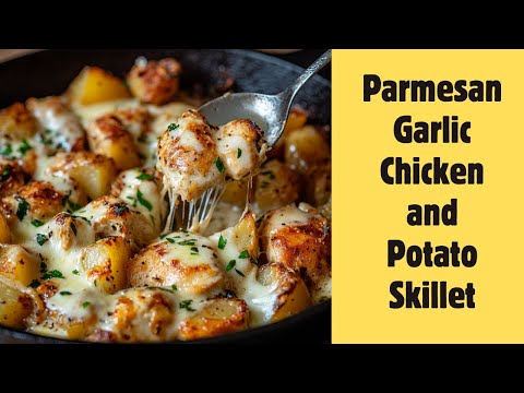 🔥 Garlic Parmesan Chicken and Potato Skillet – Easy One-Pan Dinner! 🔥
