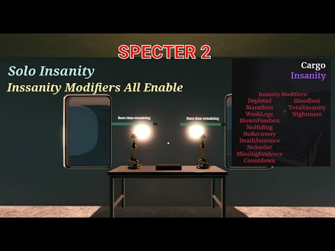 Solo In Cargo - All Insanity Modifiers on || Roblox Specter