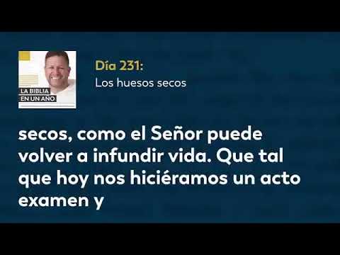Día 231 Los huesos secos — La Biblia en un Año
