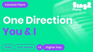 YOU & I (Female key - Piano Karaoke Demo) One Direction