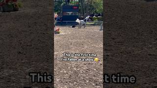 First time I fall in a competition 😭 #equine #horse #horseriding #horsefail #gilaryeq #fy #ponies
