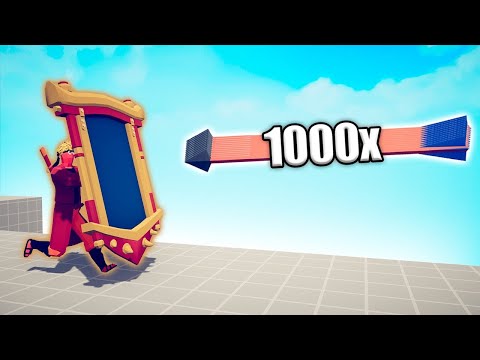 NARUTO MIRROR SHIELD vs 1000x OVERPOWERED UNITS - TABS | Totally Accurate Battle Simulator 2025