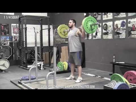1 1/4 Squat - Olympic Weightlifting Exercise Library - Catalyst Athletics