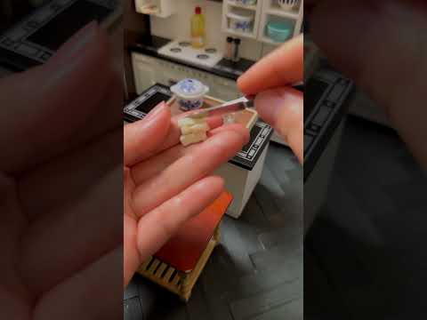 Miniature Miso Soupe #miniaturecooking #miniature #handblender  #料理