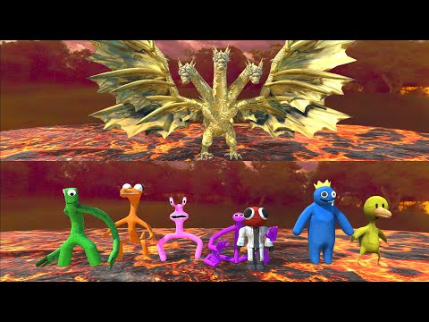 Ghidorah vs ALL Rainbow Friends - Animal Revolt Battle Simulator