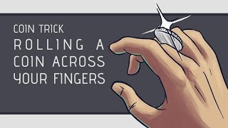 Coin Trick: How to Roll a Coin Across Your Knuckles [HD]