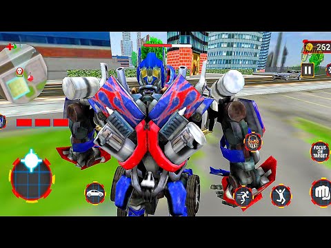 Grand Robot Car Transform 3D Shoot Game (By Grand Superhero Games) - Android Gameplay