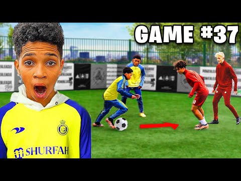 KID RONALDO IS AMAZING.. 2v2 vs PRO FOOTBALLERS