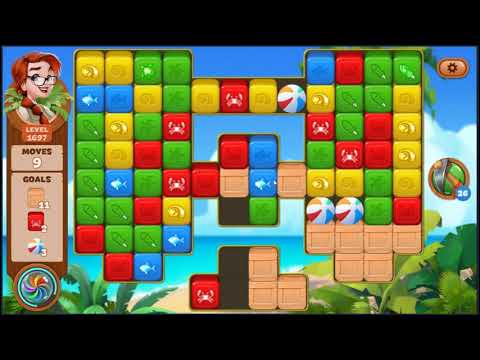 Lost Island Blast Adventure Level 1697 - NO BOOSTERS 🏝️ | SKILLGAMING ✔️