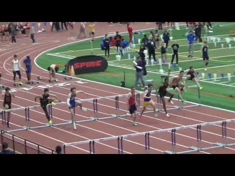 Spire HS Indoor Games 2 10 2023   Boys 60m Hurdles Prelims Heat 2