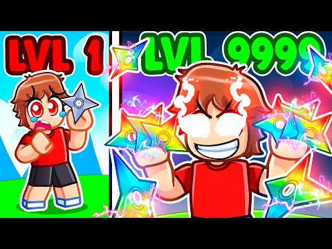 Upgrading Noob To GOD In SHURIKEN Simulator With MY CRAZY FAN GIRLS