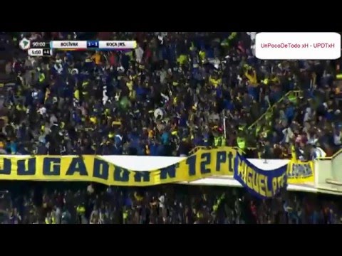 Golazo de tiro libre de Carrizo Boca vs Bolivar para el empate 1 a 1 Copa Libertadores Fecha 3