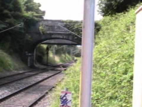 Killester-Irish Rail 8100 class Dart no.8128+8129 arrive on service to Malahide