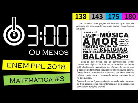 3MM ENEM PPL 2018 Matematica 3