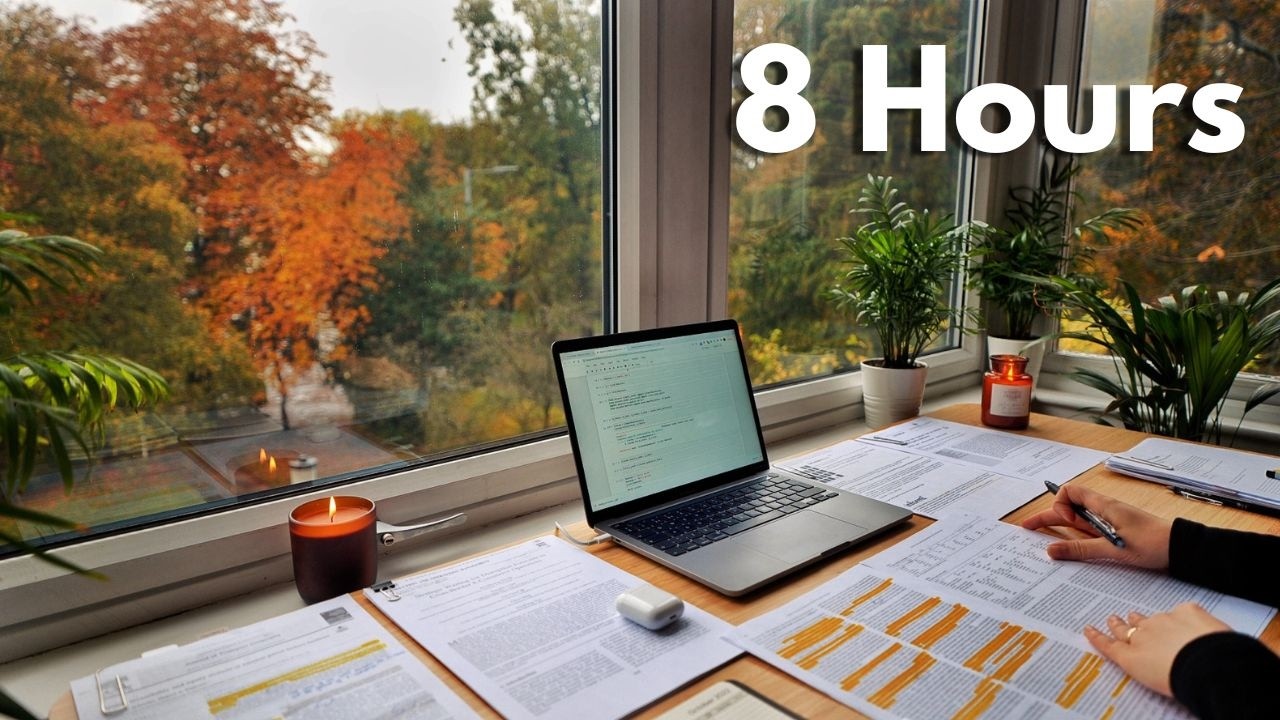12-Hour LIVE Study With Me 🎓 | Cozy UK Ambience |50/10  Pomodoro Timer | Deep Work Mode