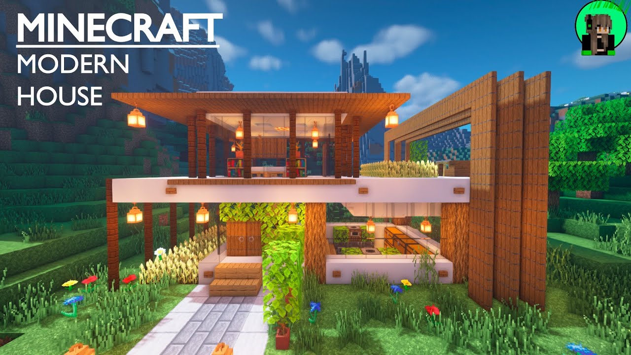 Minecraft Tutorial: Casa Moderna (7) parte 2 