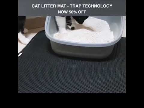 Cat Litter Mat Litter Trapping Mat Honeycomb Double Layer Design Waterproof