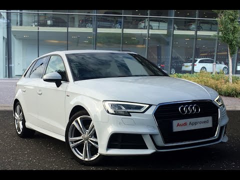 WV66NLZ AUDI A3 TFSI S LINE WHITE 2016, West London Audi